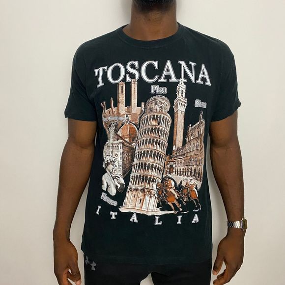 none Other - Vintage Toscana Italia tee. Size xl. Black white